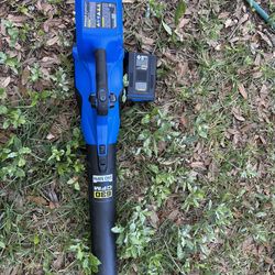 New Kobalt 600CFM 80v Hand Blower with new battery.