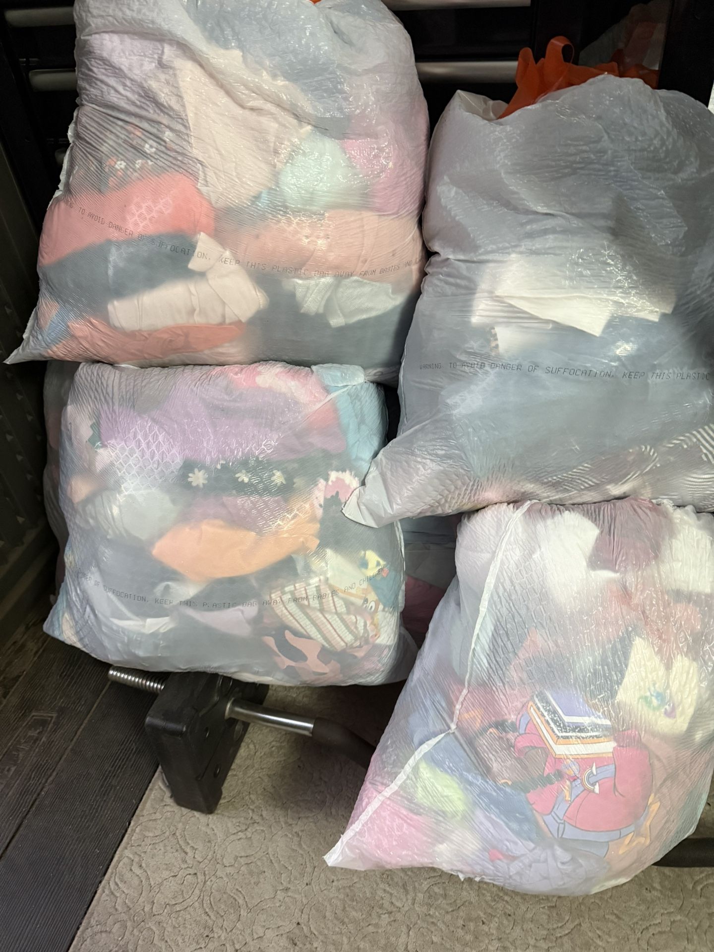 Bags Of Woman And Girls Clothes