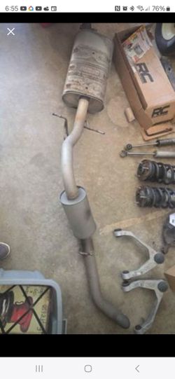 Stock muffler resinator and tail pipe 2018 Chevy siverado 1500 lt