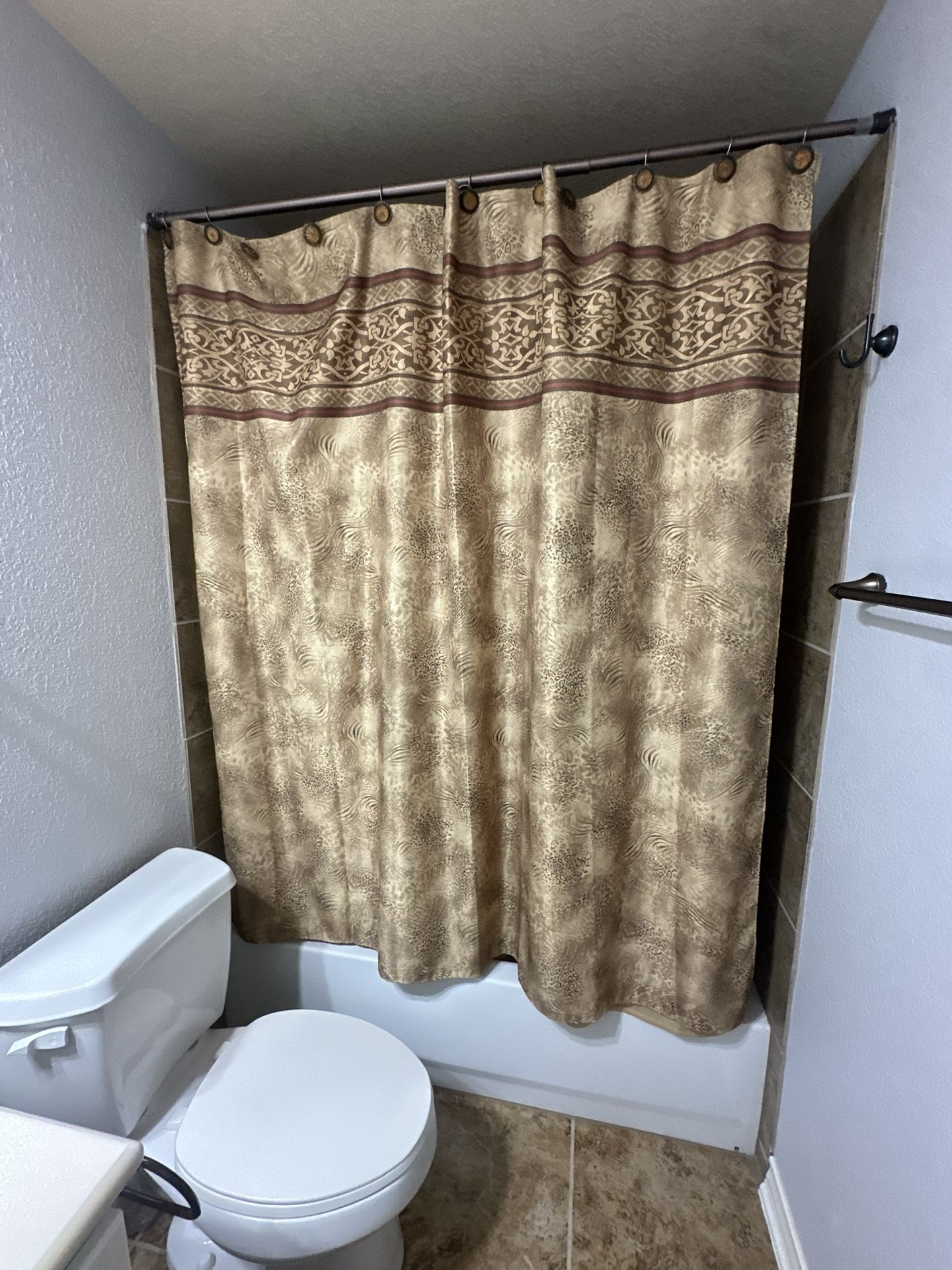 Brand New Shower Curtain - Liner & W Rings