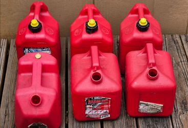 Mixed Gas Cans (Blitz, Rubbermaid, Metal) - Mix & Match / Individual