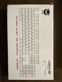 VXV White Crystal Keycaps