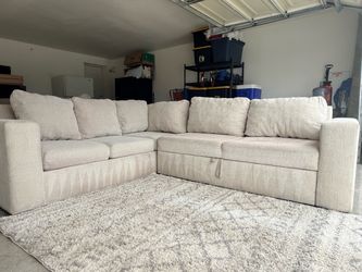 Living spaces light beige sectional DELIVERY AVAILABLE
