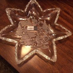 Mikasa Crystal Star Platter