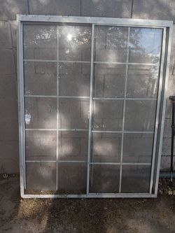 Sliding Glass Patio Window with Aluminum Frame