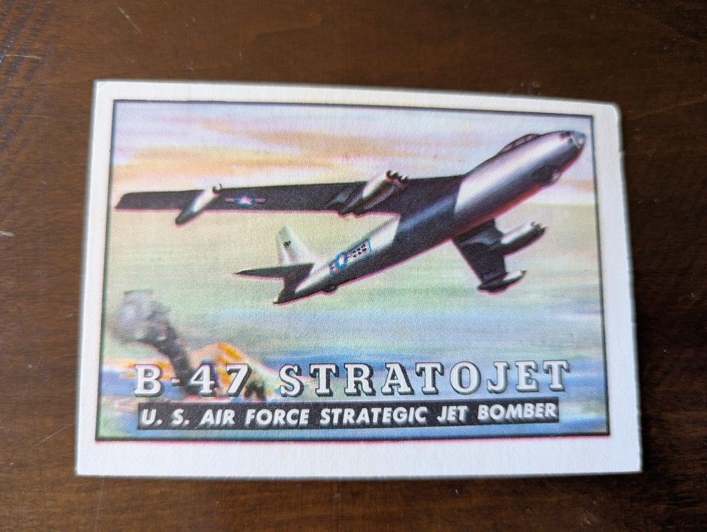 1952 Topps Wings #61 B-47 Stratojet Strategic Jet Bomber