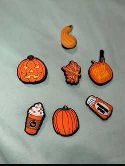 Halloween Charms - Pumpkin, Coffee, Leaf, and more! Set of 7 NWOT