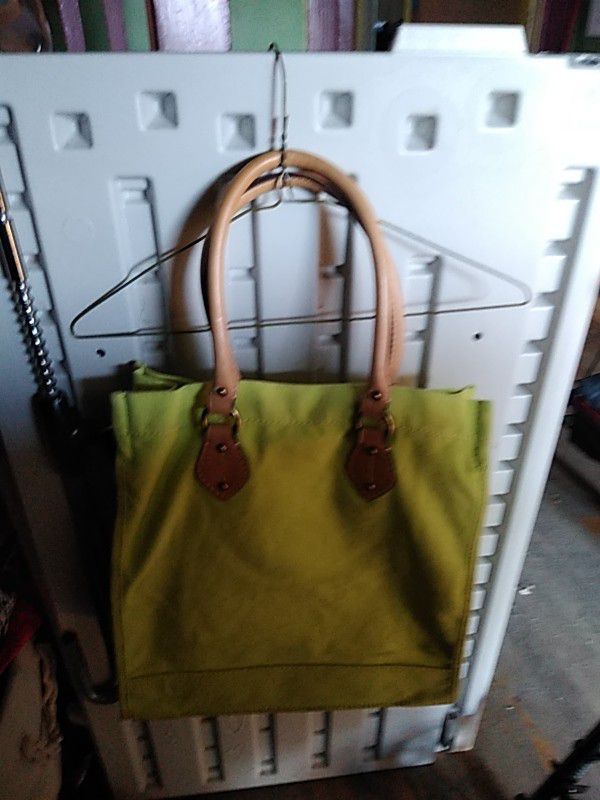 J.CREW SUMMER TOTE BAG TRIM IN LEATHER LARGE SIZE