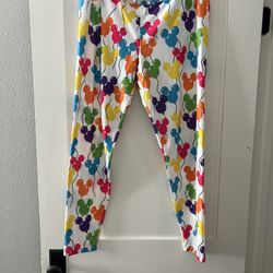 Disney Parks Mickey Mouse Balloon Leggings Women's XL