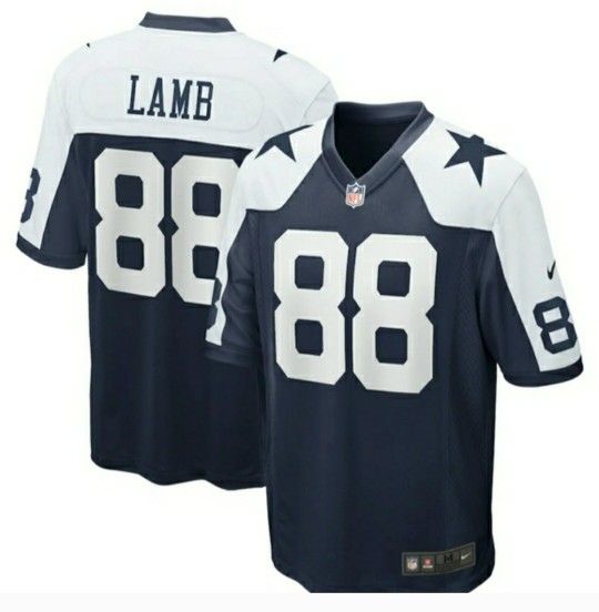 New! Men's Dallas Cowboys CeeDee Lamb Navy Alternate Game Team Jersey XL