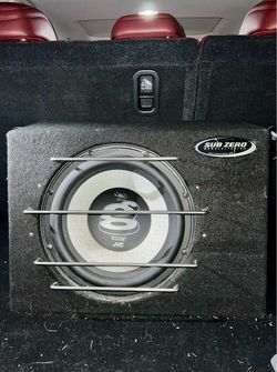12” JVC Subwoofer w/ Custom Ported Box & Crunch 1200W Amp - Complete Bass Setup