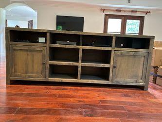 Large Solid Wood TV Stand / Entertainment Center