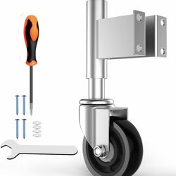Spring Loaded Gate Casters 5” Heavy Duty Gate Caster Wheels with Hardware 400 Lbs Load Capacity