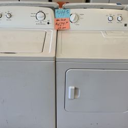 Kenmore Washer And Dryer Set White  . Warranty  . Delivery Available . 2203 Fowler St. 33901