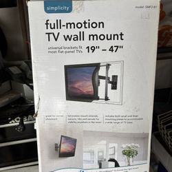 Simplicity Full Motion Wall TV Mount (New)