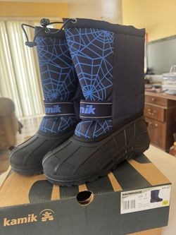 Kamik Insulated Snowridge Spicer Snow Boots ,size 7