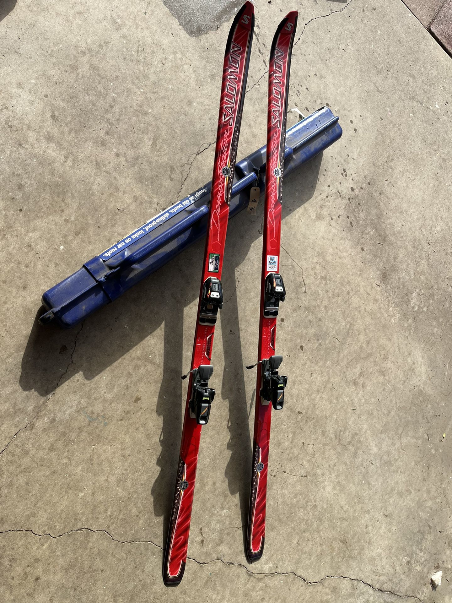 Salomon Skis & Goode Ski Pole Pair 