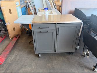 Utility Storage Box, Table on Wheels