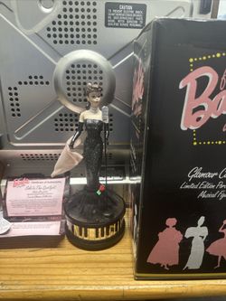 BARBIE~1996 Enesco~LE Porcelain Doll~Musical Figurine~Solo in the Spotlight~MIB