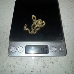 14k Gold Rope Chain Bracelet 