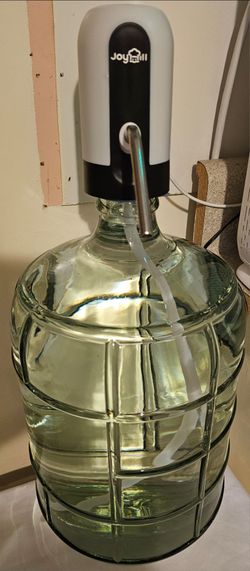 3 Gallon Glass Water Jug + Dispenser Pump