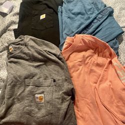 Carhartt Shirts Size Large All 4 For $15