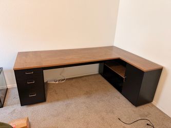 Tribesigns 86" L-Shaped Executive Office Desk, Extra Large Home Office Desk