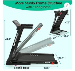 TM101 Folding Treadmill with Inclines. New in box