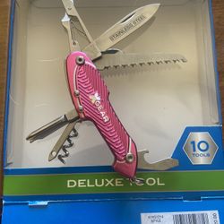 Pink  XGear Deluxe 10-in-1 Stainless Steel Multi-Tool Graphite Gray Home / Camping