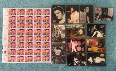 Elvis Presley Collector Cards & USPS Stamp Page