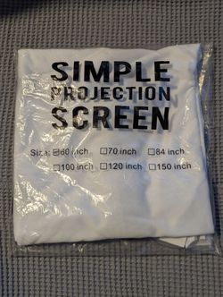 Simple Projection Screen – White Clean Design