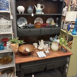 Rustic Vintage Possom Belly Hutch Cabinet