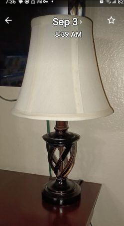 2 Beautiful nightstand Lamps and dresser lamp.