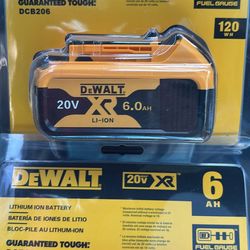 Dewalt batteries 20V 6AH