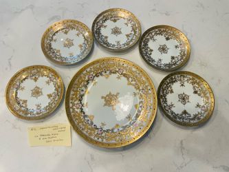 6 Handpainted Noritake Nipon Plates