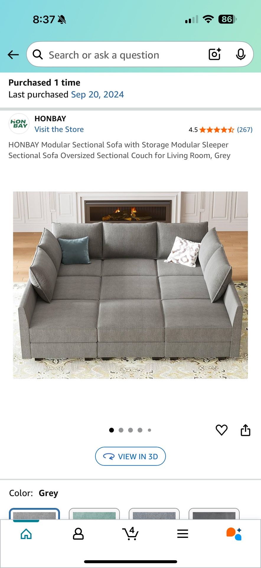 Practically New Sectional Couch