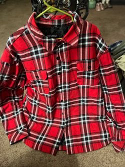 Shaka Wear Men's Plaid Flannel Jacket Size 3XL