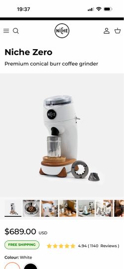 Niche Zero Premium conical burr coffee grinder