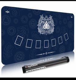75” x 35” Portable Texas Hold’em Poker Table Top Mat with Non-Slip Rubber Backing