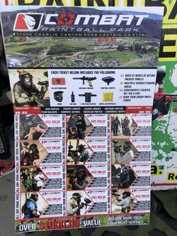 Combat Paint Ball Park Admissions