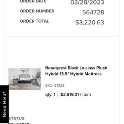 Mattress & platform Bed