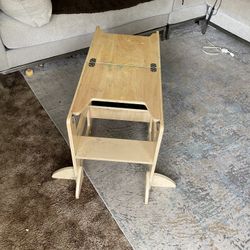 Toddler Kitchen Stool Helper Foldable 