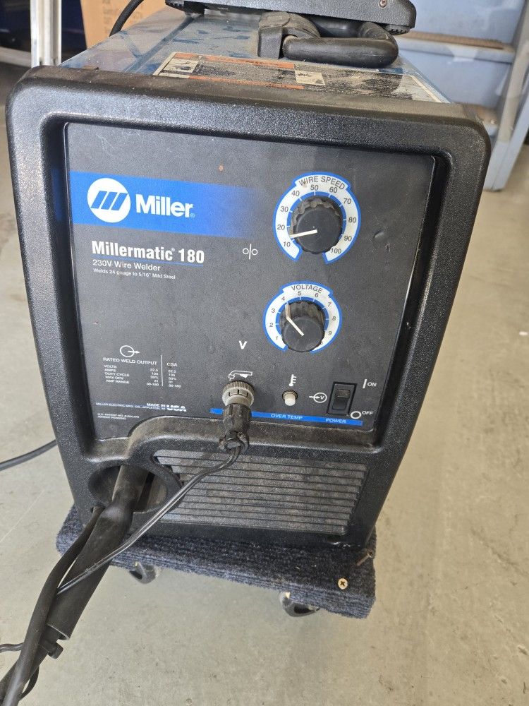 Millermatic 180 Welder 230v
