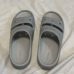 Crocs Classic Sandal Silver Glitter