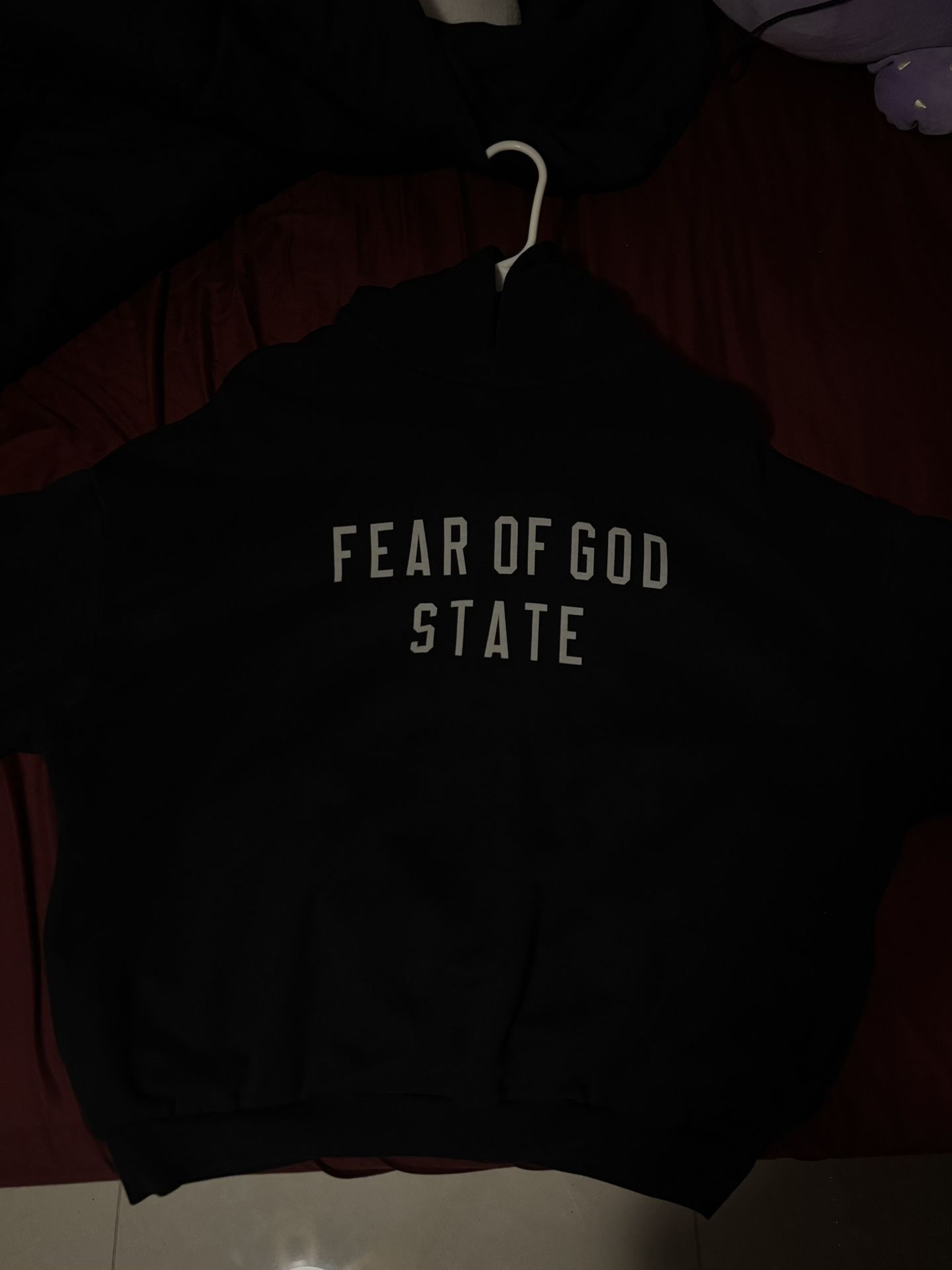 Fear Of God State Black Essentials Hoodie XS (Very oversized)