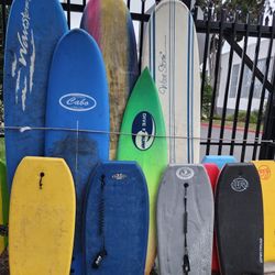 Boogie Boards And Surfboards $25 To $150