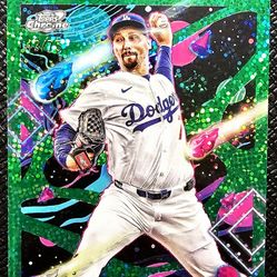 Blake Snell LA Dodgers Topps Cosmic Chrome /75 Green Speckle Space Dust Numbered Card
