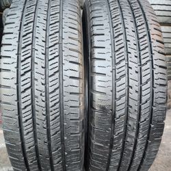 2 USED TIRES HANKOOK LT 235/80/17