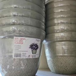Resin Plant Pots