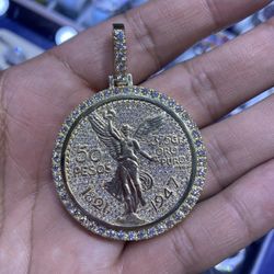 14k Rolex Full Diamond Centenario VS Mexico Coin 50 Peso